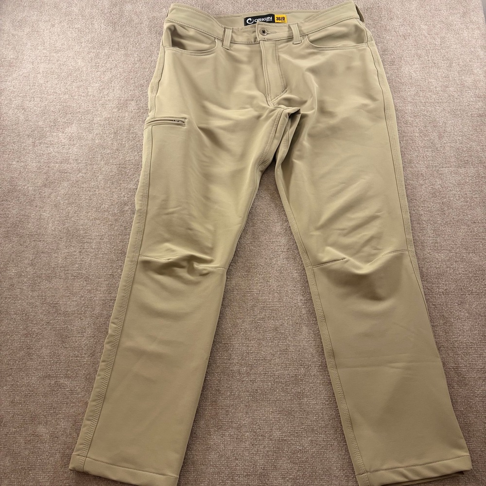 Origin Pants Mens 36 Khaki Tan Delta 68 Tactical Stretch Made in USA